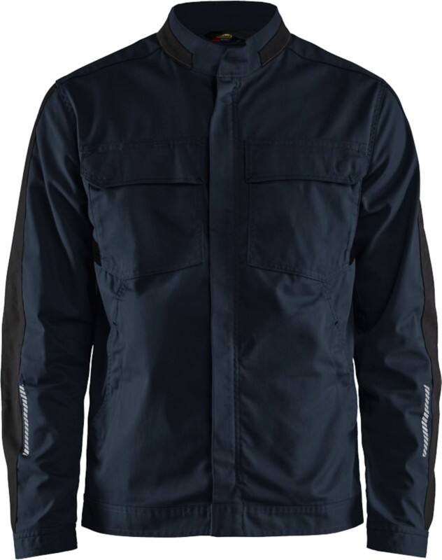 BLÅKLÄDER Jacket 44441832 Cotton, Elastolefin, PL (Polyester) Dark Navy, Black Size XXL