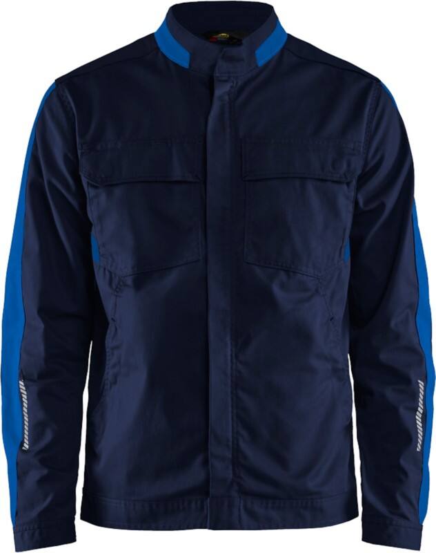 BLÅKLÄDER Jacket 44441832 Cotton, Elastolefin, PL (Polyester) Navy Blue, Cornflower Blue Size XL