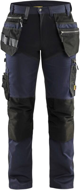 BLÅKLÄDER Trousers 15991860 Cotton, PL (Polyester) Dark Navy, Black Size 43S