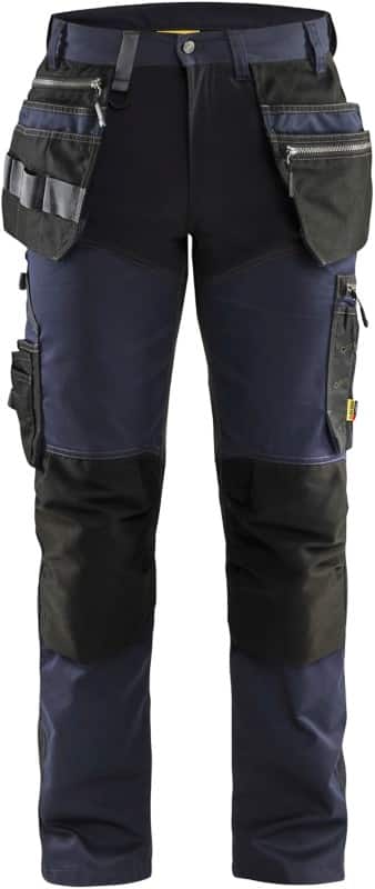 BLÅKLÄDER Trousers 15991860 Cotton, PL (Polyester) Dark Navy, Black Size 45S