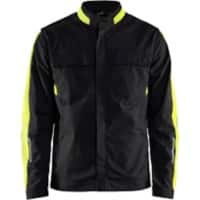 BLÅKLÄDER Jacket 44441832 Cotton, Elastolefin, PL (Polyester) Black, Yellow Size XXXL