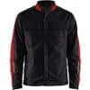 BLÅKLÄDER Jacket 44441832 Cotton, Elastolefin, PL (Polyester) Black, Red Size XS