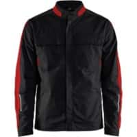 BLÅKLÄDER Jacket 44441832 Cotton, Elastolefin, PL (Polyester) Black, Red Size XS