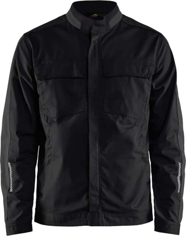 BLÅKLÄDER Jacket 44441832 Cotton, Elastolefin, PL (Polyester) Black, Dark Grey Size 4XL