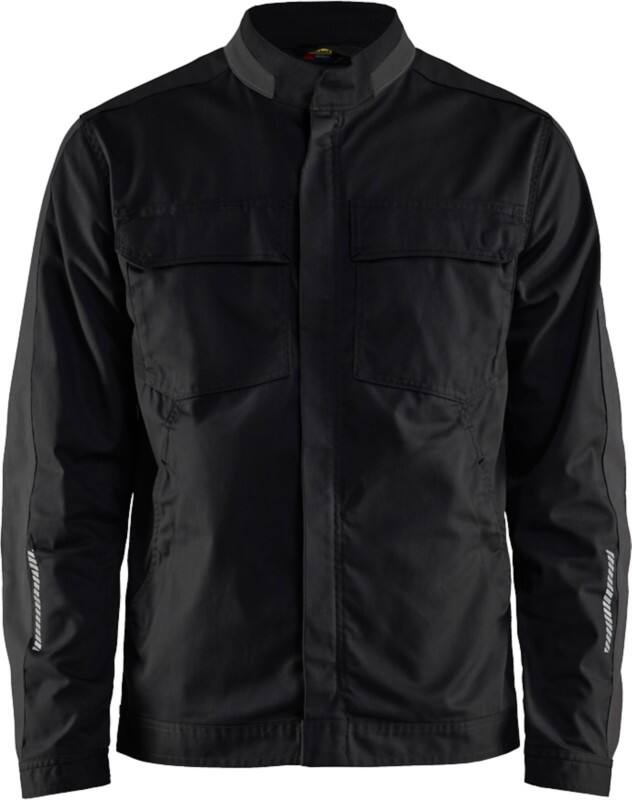 BLÅKLÄDER Jacket 44441832 Cotton, Elastolefin, PL (Polyester) Black, Dark Grey Size XXL