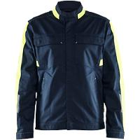 BLÅKLÄDER Jacket 44441832 Cotton, Elastolefin, PL (Polyester) Dark Navy Blue, Yellow Size 4XL