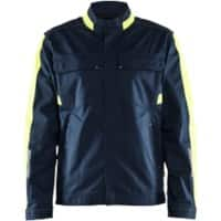 BLÅKLÄDER Jacket 44441832 Cotton, Elastolefin, PL (Polyester) Dark Navy Blue, Yellow Size XS