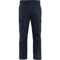 BLÅKLÄDER Trousers 14441832 Cotton, Elastolefin, PL (Polyester) Dark Navy, Black Size 33L