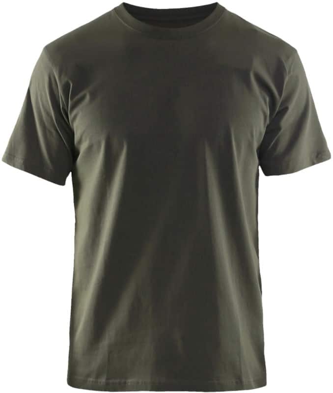 BLÅKLÄDER T-shirt 35251042 Cotton Dark Olive Green Size L