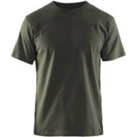 BLÅKLÄDER T-shirt 35251042 Cotton Dark Olive Green Size S