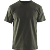 BLÅKLÄDER T-shirt 35251042 Cotton Dark Olive Green Size XL