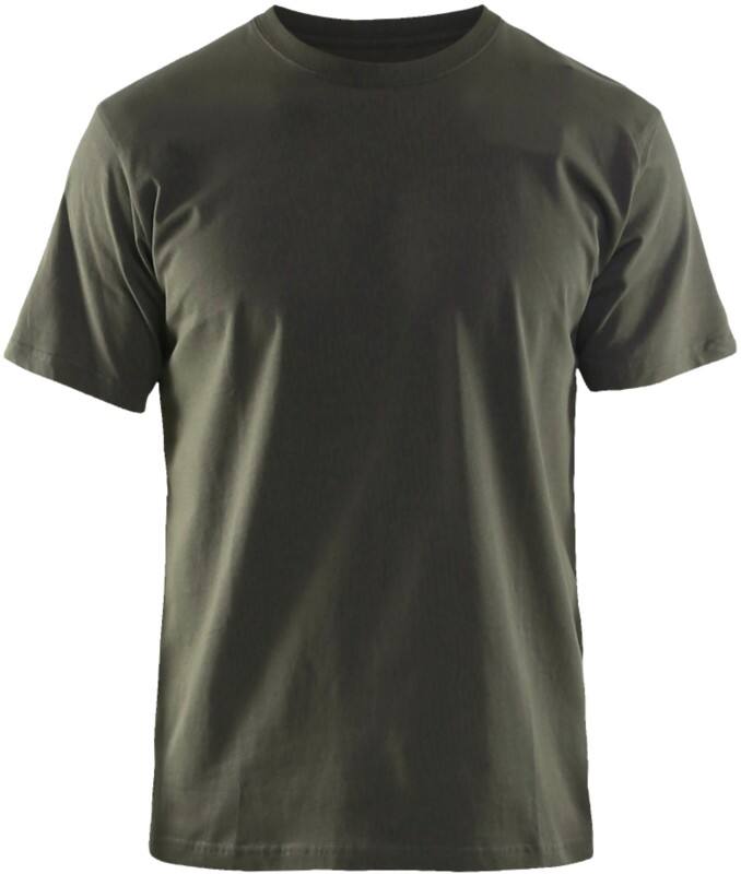 BLÅKLÄDER T-shirt 35251042 Cotton Dark Olive Green Size XS