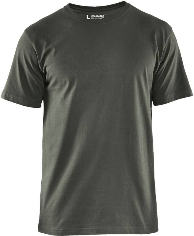 BLÅKLÄDER T-shirt 35251042 Cotton Army Green Size 4XL
