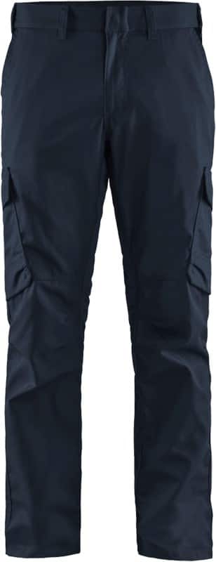 BLÅKLÄDER Trousers 14441832 Cotton, Elastolefin, PL (Polyester) Dark Navy, Black Size 30R
