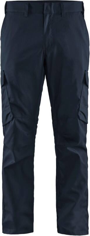 BLÅKLÄDER Trousers 14441832 Cotton, Elastolefin, PL (Polyester) Dark Navy, Black Size 36R