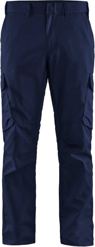 BLÅKLÄDER Trousers 14441832 Cotton, Elastolefin, PL (Polyester) Navy Blue, Cornflower Blue Size 30L