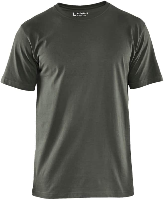 BLÅKLÄDER T-shirt 35251042 Cotton Army Green Size XS