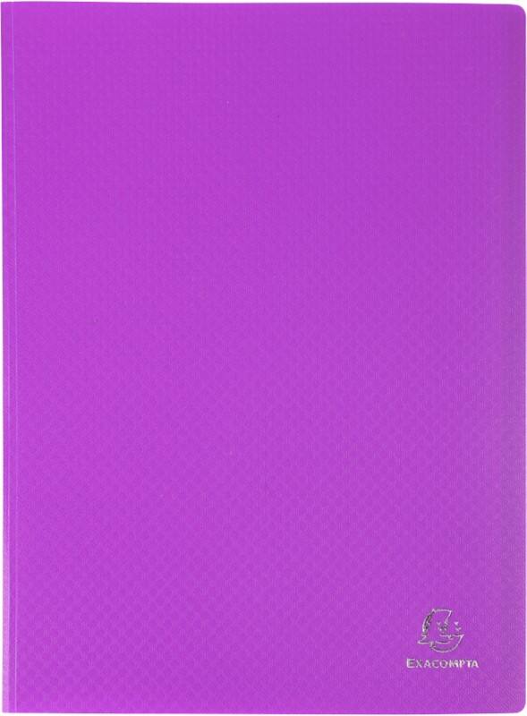 Exacompta OpaK Display Book 20 Pockets A4 Purple Pack of 20