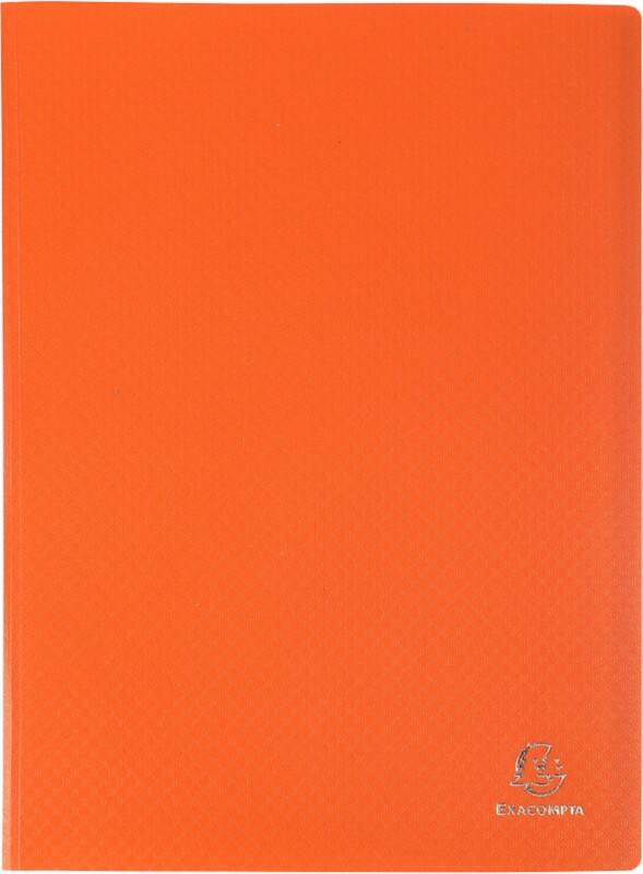 Exacompta OpaK Display Book 100 Pockets Orange Pack of 8