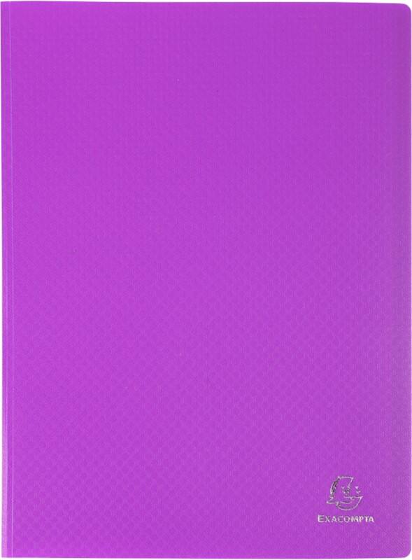 Exacompta OpaK Document Holder 100 Pockets Purple Pack of 8