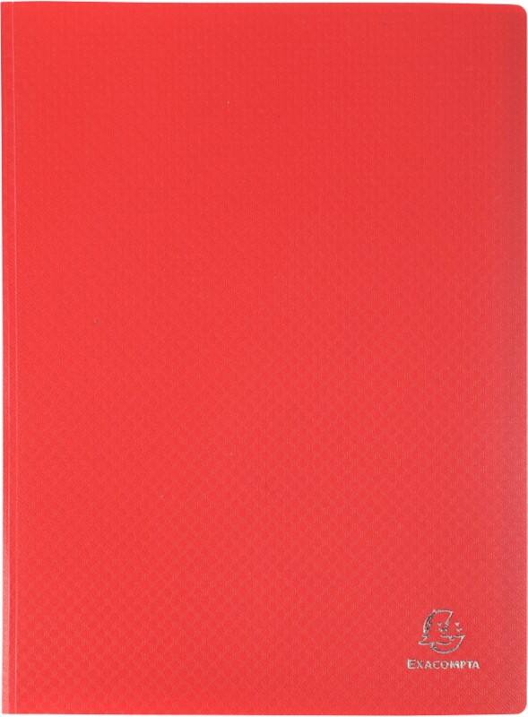 Exacompta OpaK Document Holder 100 Pockets Red Pack of 8