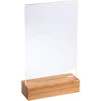 Exacompta Office Sign Holder A6 T-Shape 10.5 (W) x 4 (D) x 18 (H) cm Transparent 10 Pieces