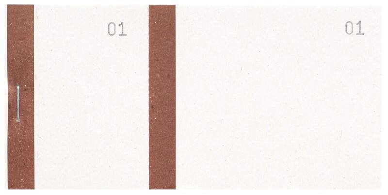 Exacompta Order Book 96301E Restaurant Brown 6 x 0.8 x 13.5 cm Pack of 50