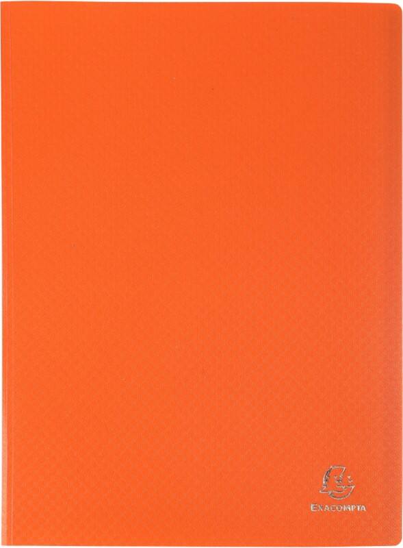 Exacompta Opak Display Book 40 Pockets A4 Orange Pack of 10