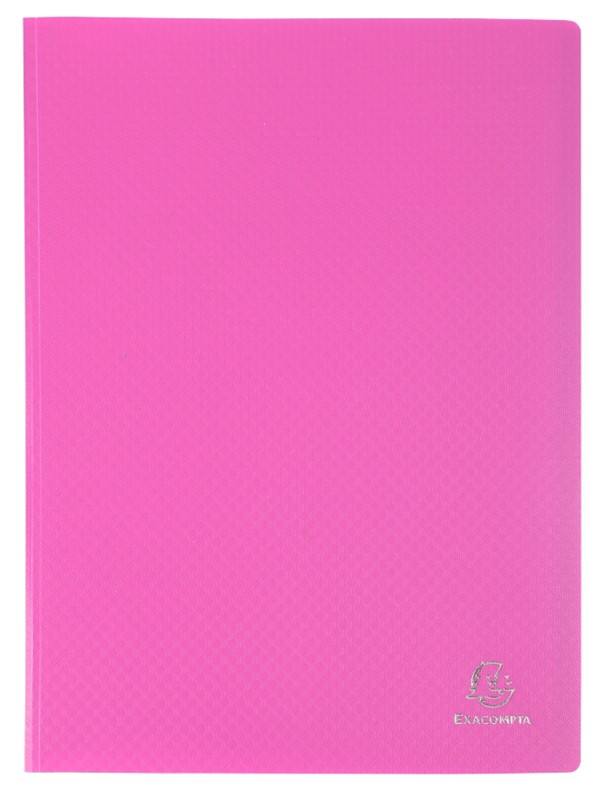 Exacompta OpaK Display Book 50 Pockets A4 Pink Pack of 10