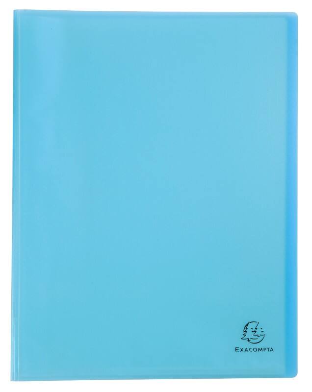 Exacompta Chromaline Pastel Display Book 40 Pockets A4 Pastel Blue Pack of 10