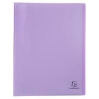 Exacompta Chromaline Pastel Display Book 40 Pockets A4 Mauve Pack of 10