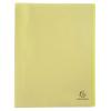 Exacompta Chromaline Pastel Display Book 40 Pockets A4 Yellow Pack of 10