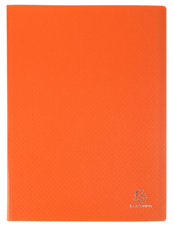 Exacompta OpaK Display Book 80 Pockets Orange Pack of 8