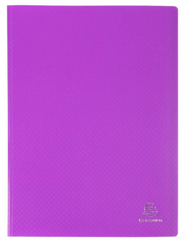 Exacompta OpaK Display Book 80 Pockets Purple Pack of 8