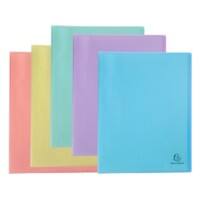 Exacompta Chromaline Pastel Display Book 60 Pockets A4 Assorted Pack of 8