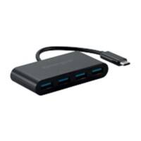 Kensington CH1200 4 x USB-A Female  to 1 x USB-C Male Hub K33616WW 10Gbps 4 Ports Black