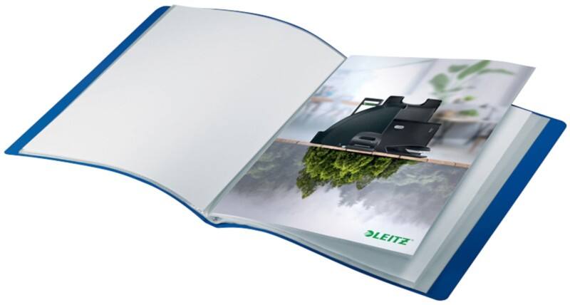 Leitz Recycle Display Book 4676 A4 CO2 Compensated Blue 90% Recycled Plastic 20 Pockets