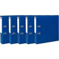 Exacompta Prem'Touch Lever Arch File A4 80 mm Dark Blue 2 ring 53352SE Cardboard, PP (Polypropylene) Pack of 10