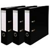 Exacompta Lever Arch File A4 75 mm Black 2 ring 918401SE Cardboard, PP (Polypropylene) Pack of 12