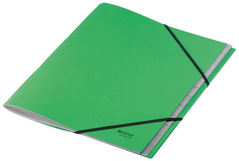 Leitz Recycle Multipart File A4 Blank Card 12 Part Green 39150055 24.7 (W) x 0.8 (D) x 32 (H) cm
