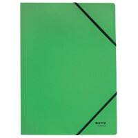 Leitz Recycle Card Folder with Elastic Bands 3908 A4 CO2 Compensated Green 100% Recycled Card