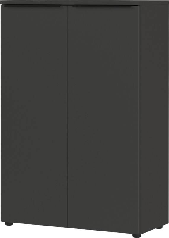 GERMANIA GW-Mailand Filing Cabinet Chipboard 2 Shelves 810 x 400 x 1,200 mm Graphite