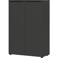GERMANIA GW-Mailand Filing Cabinet Chipboard 2 Shelves 810 x 400 x 1,200 mm Graphite