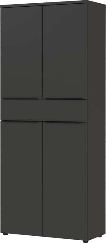 GERMANIA GW-Mailand Chipboard Filing Cabinet 810 x 400 x 1,970 mm Graphite