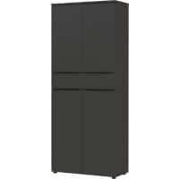 GERMANIA GW-Mailand Chipboard Filing Cabinet 810 x 400 x 1,970 mm Graphite