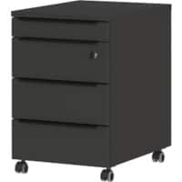 GERMANIA GW-Mailand Mobile Pedestal Graphite 4 Drawers 420 x 600 x 630 mm