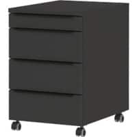 GERMANIA Mobile Pedestal 4377-547 4 Drawers Graphite 420 x 600 x 630 mm