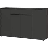 GERMANIA GW-Mailand Sideboard Chipboard 5 Shelves 1,610 x 400 x 1,010 mm Graphite