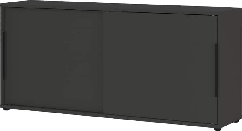 GERMANIA Sliding Door Cabinet 4373-547 Graphite 1,600 x 400 x 740 mm