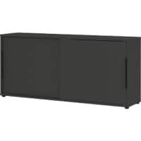 GERMANIA GW-Mailand Sliding Door Cabinet Chipboard 2 1,600 x 400 x 740 mm Graphite